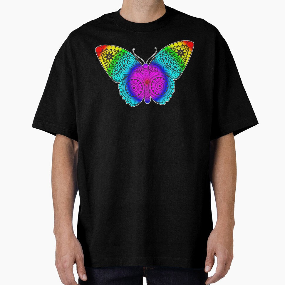 Rainbow Butterfly by Fairyjam - Adult & Kids T-Shirts, Sweatshirts & Hoodies apparel design preview 1