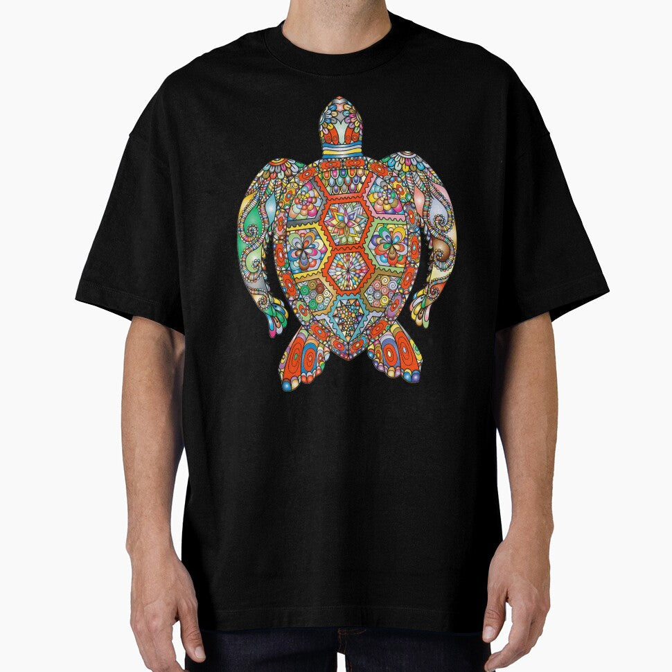 Turtle Multi Colour by Fairyjam - Adult & Kids T-Shirts, Sweatshirts & Hoodies apparel design preview 1