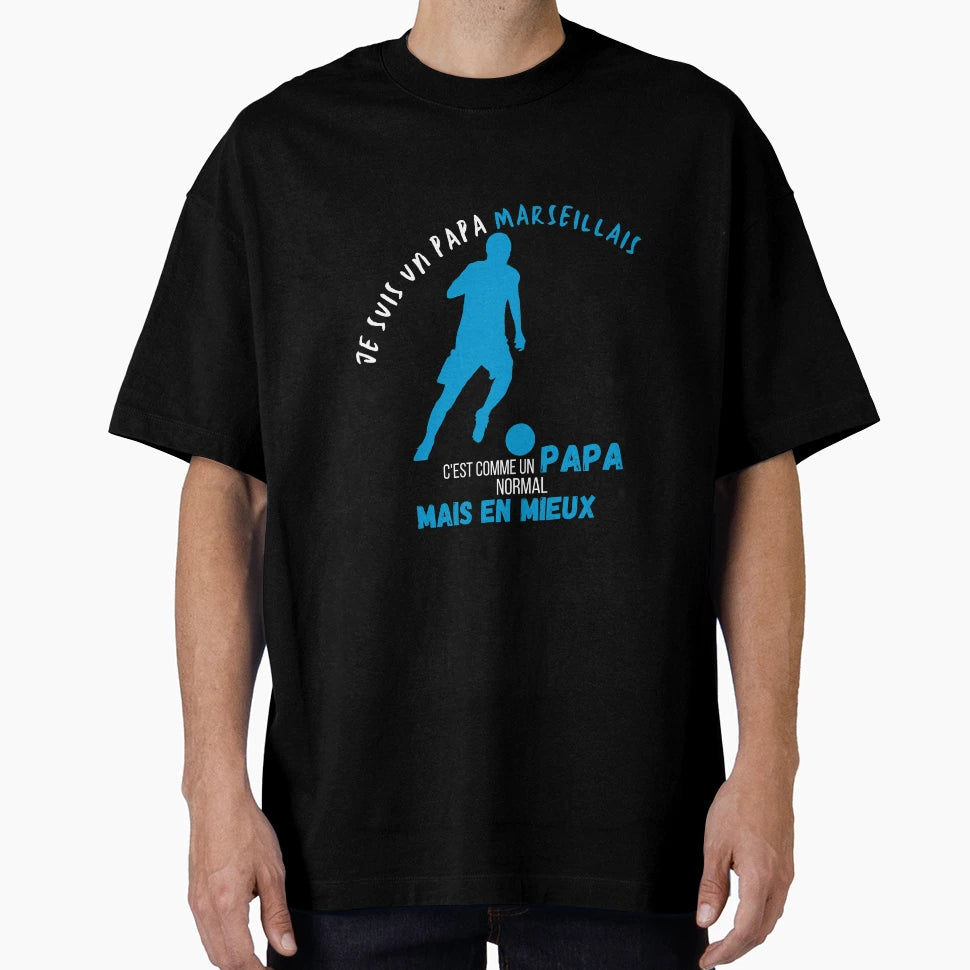 I Am Papa Marseillais Humorous Gift T-Shirt - Minimalist Print Men Women - T-Shirt, Sweatshirt, Hoodie