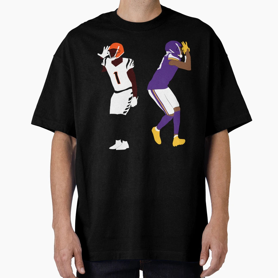 Griddy Duo JJ And Jammar Chase Best T-Shirt - Minimalist Print for Adults - T-Shirt, Sweatshirt, Hoodie