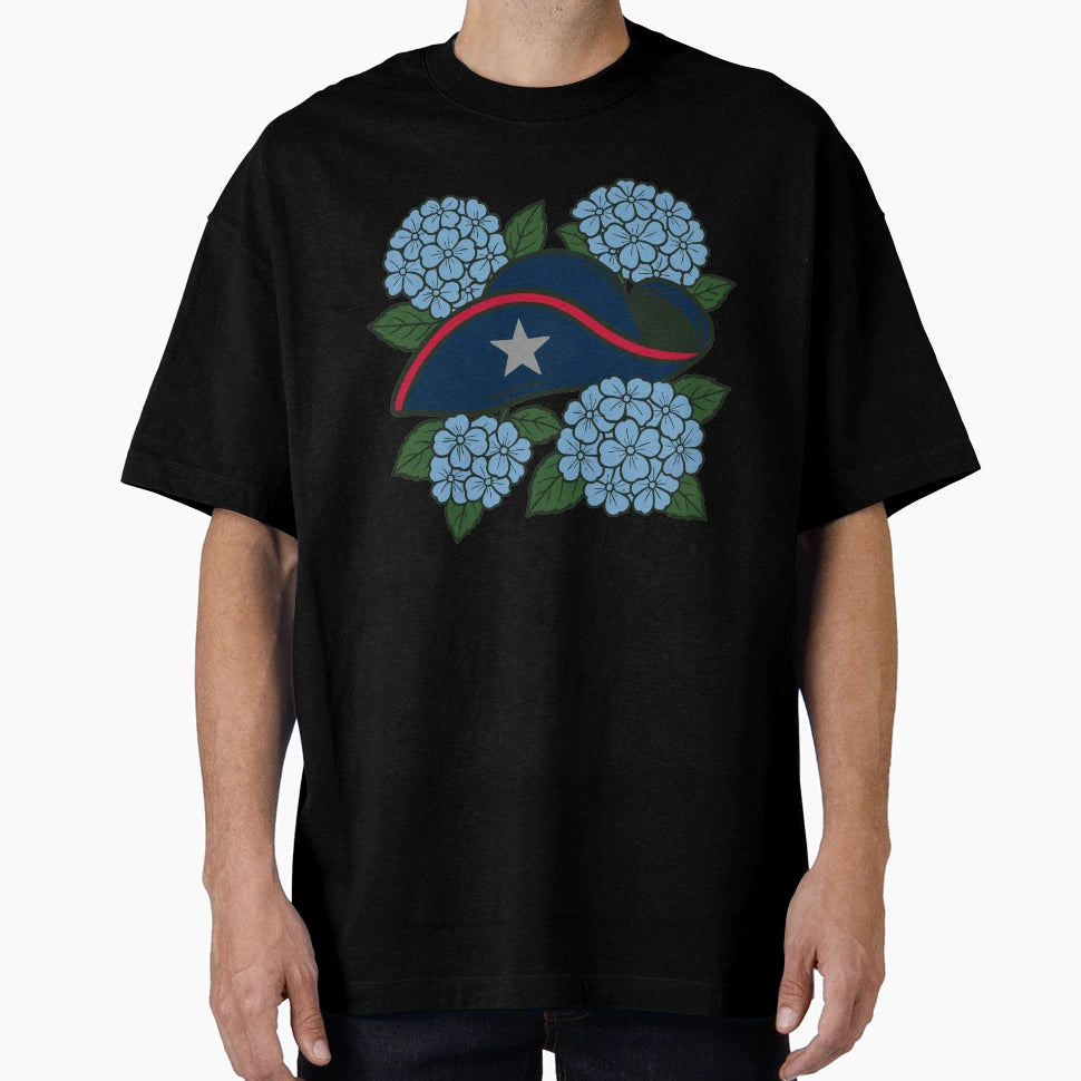 New England Patriots X Hydrangea T-Shirt - Minimalist Print Men Women - T-Shirt, Sweatshirt, Hoodie