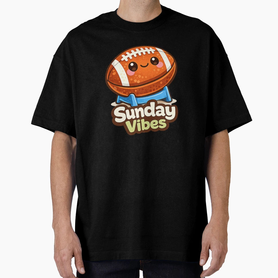 American Football Sunday Vibes T-Shirt - Novelty Apparel Unisex - T-Shirt, Sweatshirt, Hoodie