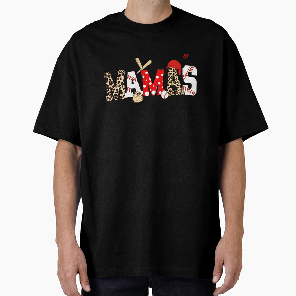 Mama Baseball Funny Quotes T-Shirt - Casual Everyday Wear Unisex - T-Shirt, Sweatshirt, Hoodie