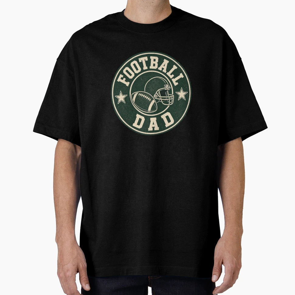 Football Dad Badge T-Shirt - Aesthetic Graphic Men Women - T-Shirt, Sweatshirt, Hoodie