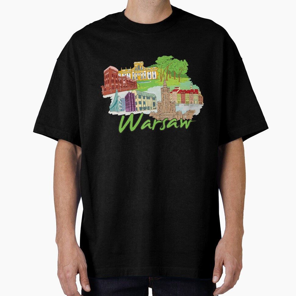 Warsaw Poland Beautiful Places Around The World by - Adult & Kids T-Shirts, Sweatshirts & Hoodies apparel design preview 1