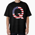Most Patriotic Letter Alphabet T-Shirt - Trendy Graphic for Adults - T-Shirt, Sweatshirt, Hoodie