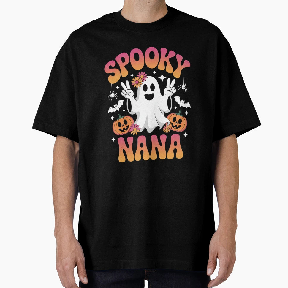 Spooky Nana Grandmother Halloween Nana T-Shirt - Custom Art Print Unisex - T-Shirt, Sweatshirt, Hoodie