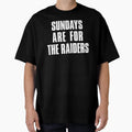 Sundays Are Raiders Oakland Football T-Shirt - Novelty Apparel for Adults - T-Shirt, Sweatshirt, Hoodie