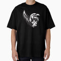 Philly Ravens Flock Wing B W T-Shirt - Custom Art Print Men Women - T-Shirt, Sweatshirt, Hoodie