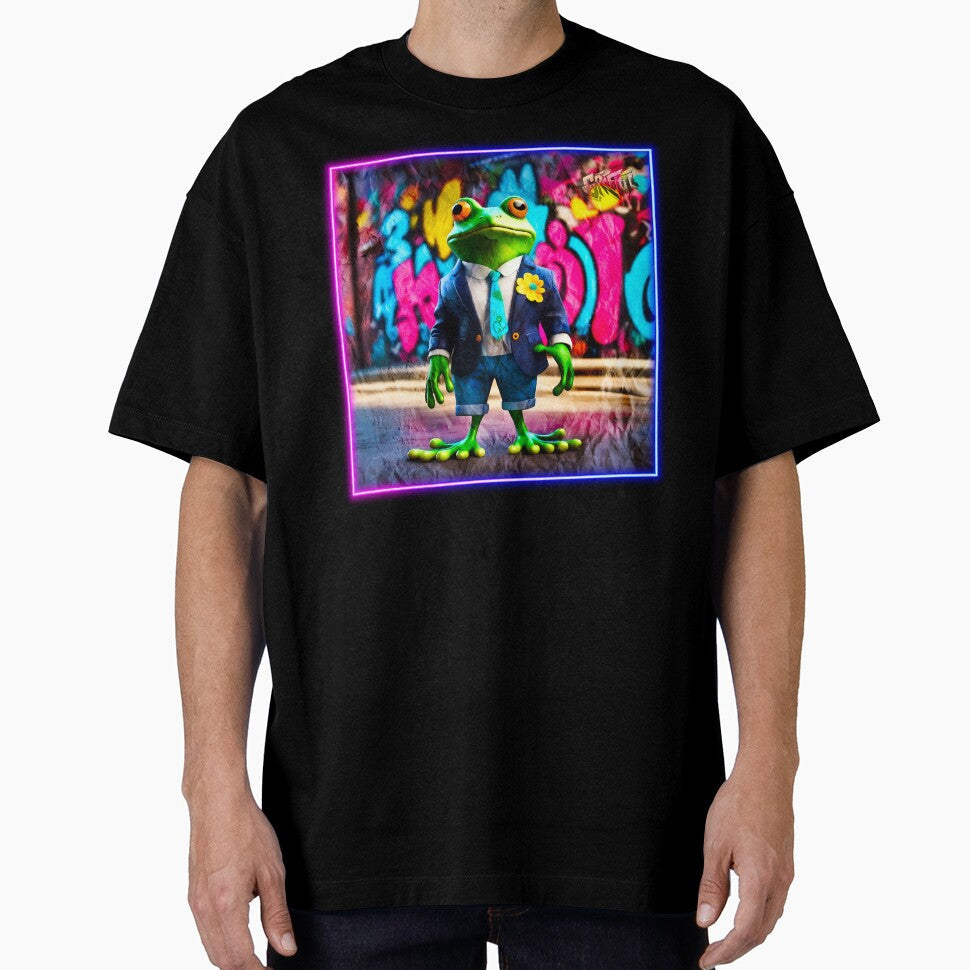 Graffiti style frog by Drone- - Adult & Kids T-Shirts, Sweatshirts & Hoodies apparel design preview 1