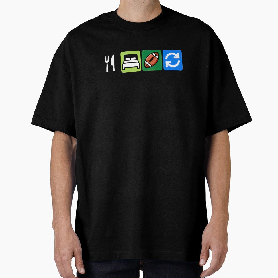 Minimalist Fantasy Football Routine T-Shirt - Fun Novelty Design for Adults - T-Shirt, Sweatshirt, Hoodie