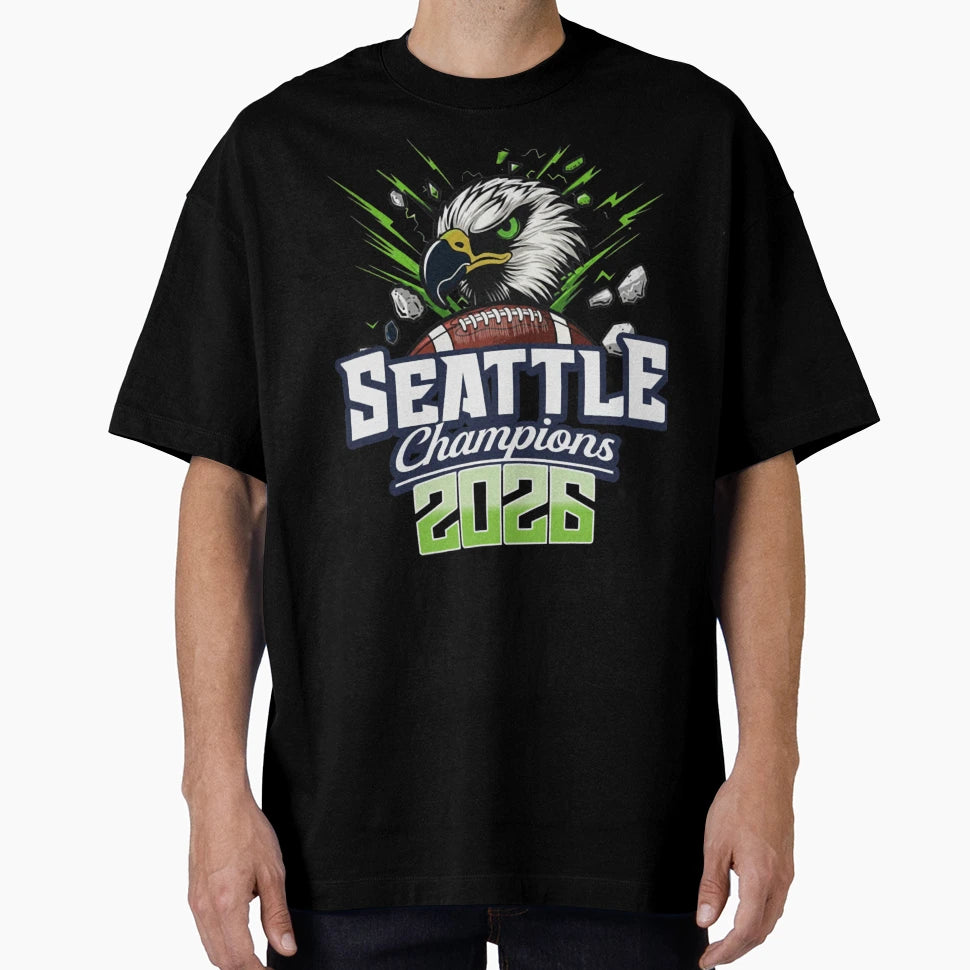 Champions Season 2026 Seattle Football T-Shirt - Unique Graphic for Adults - T-Shirt, Sweatshirt, Hoodie