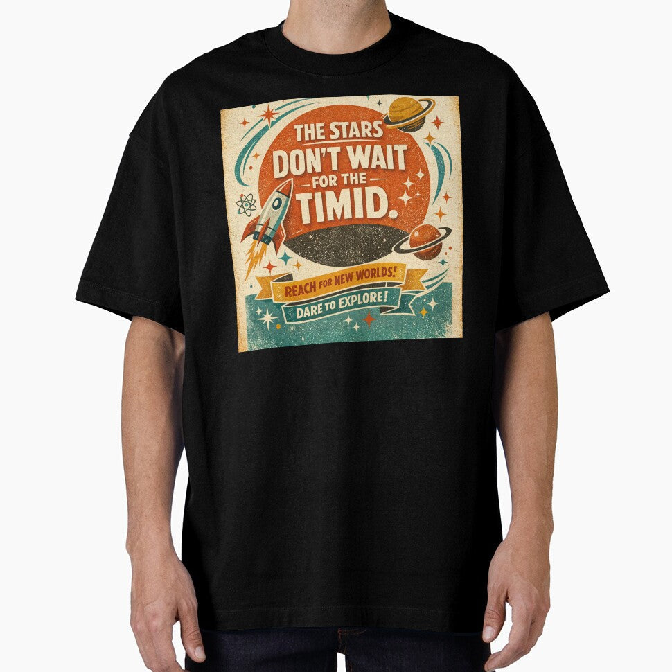 Reach for New Worlds Cosmic Adventure by - Adult & Kids T-Shirts, Sweatshirts & Hoodies apparel design preview 1