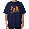 New Paltz Varsity Font Curved T-Shirt - Graphic Print Unisex - T-Shirt, Sweatshirt, Hoodie