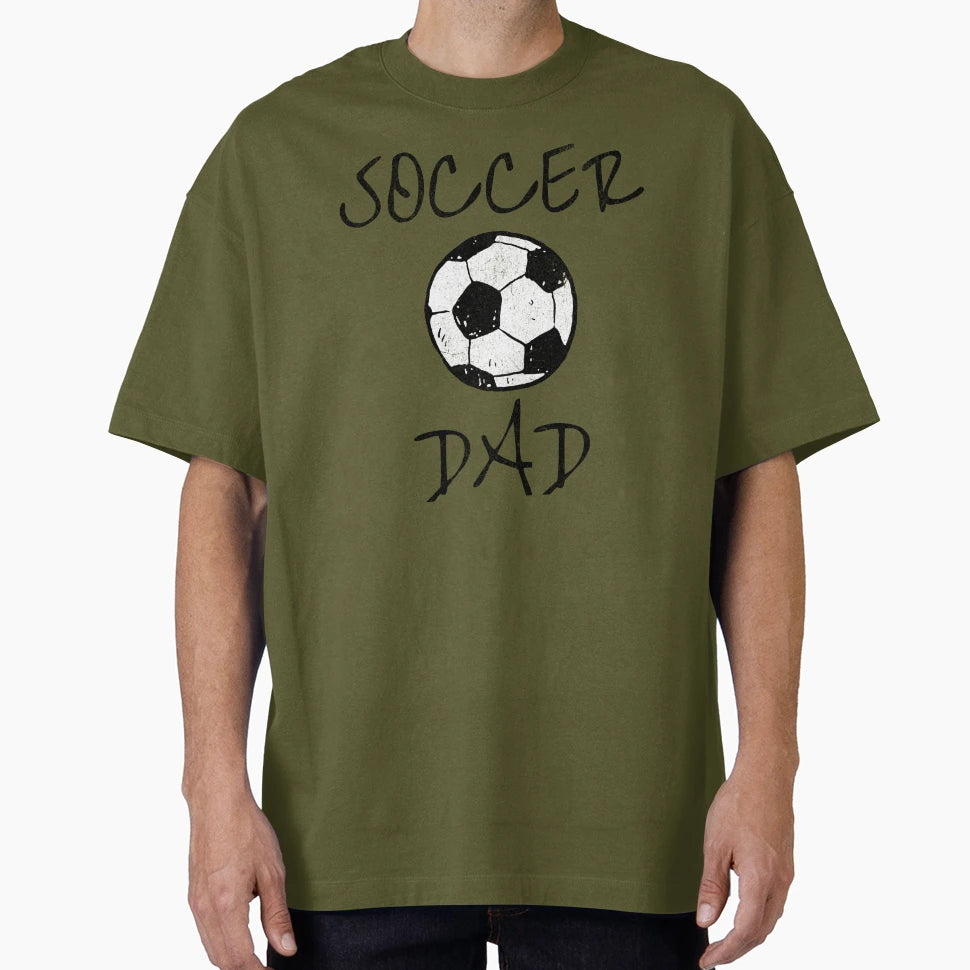 Soccer Dad Soccer Ball T-Shirt - Minimalist Print Men Women - T-Shirt, Sweatshirt, Hoodie