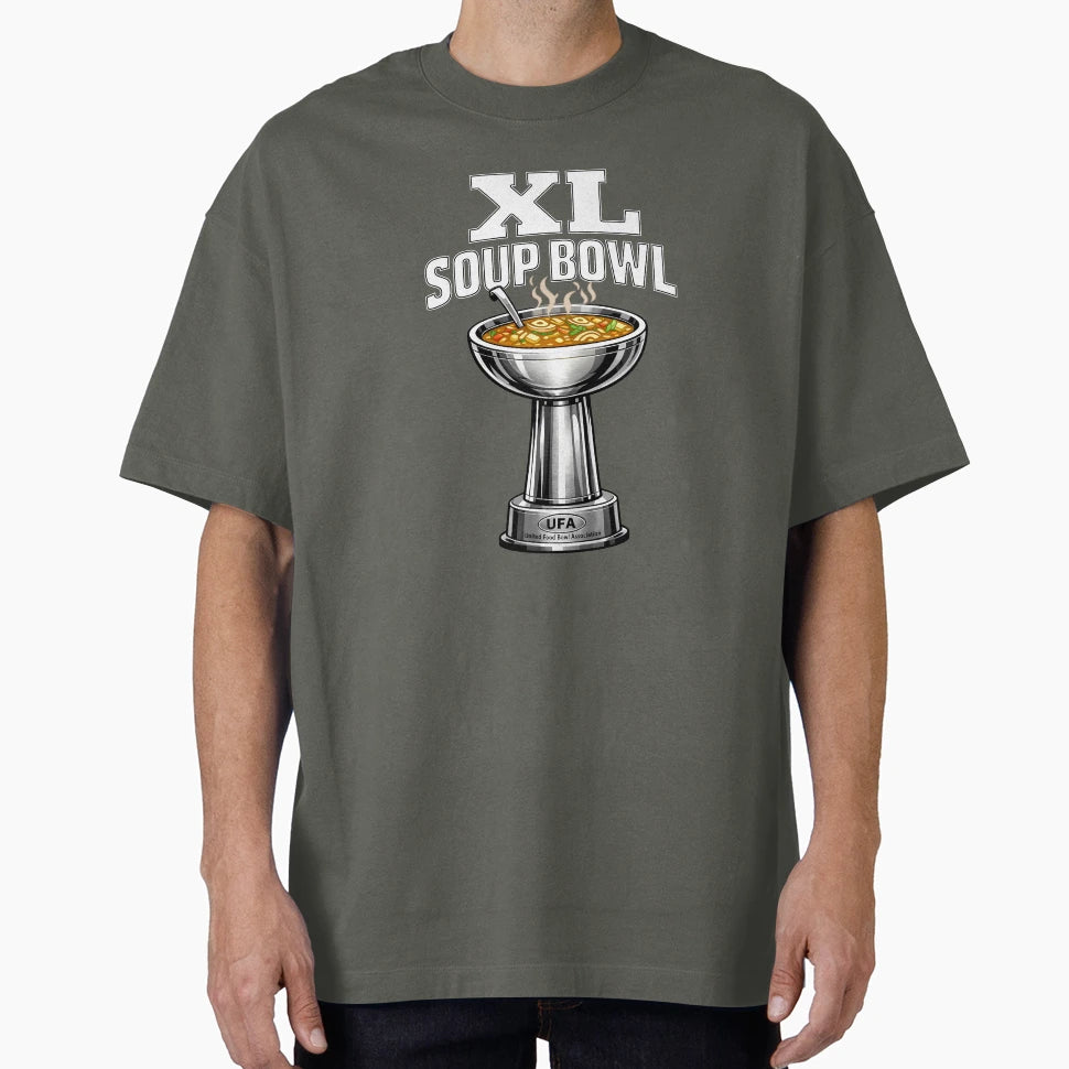 Xl Soup Bowl T-Shirt - Minimalist Print for Adults - T-Shirt, Sweatshirt, Hoodie