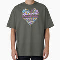 Grandma Watercolor Flowers Heart T-Shirt - Casual Everyday Wear Unisex - T-Shirt, Sweatshirt, Hoodie