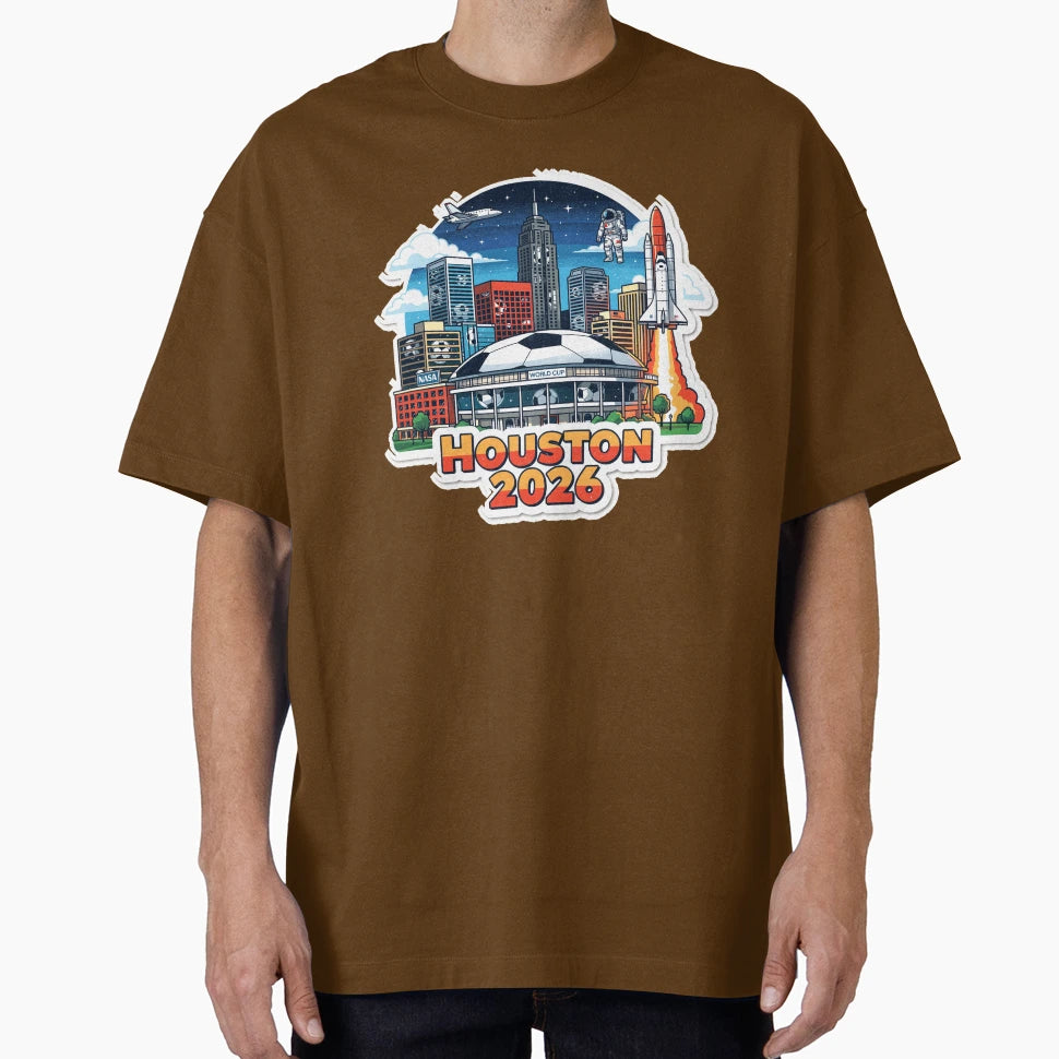 Houston 2026 Space City Soccer T-Shirt - Graphic Print for Adults - T-Shirt, Sweatshirt, Hoodie