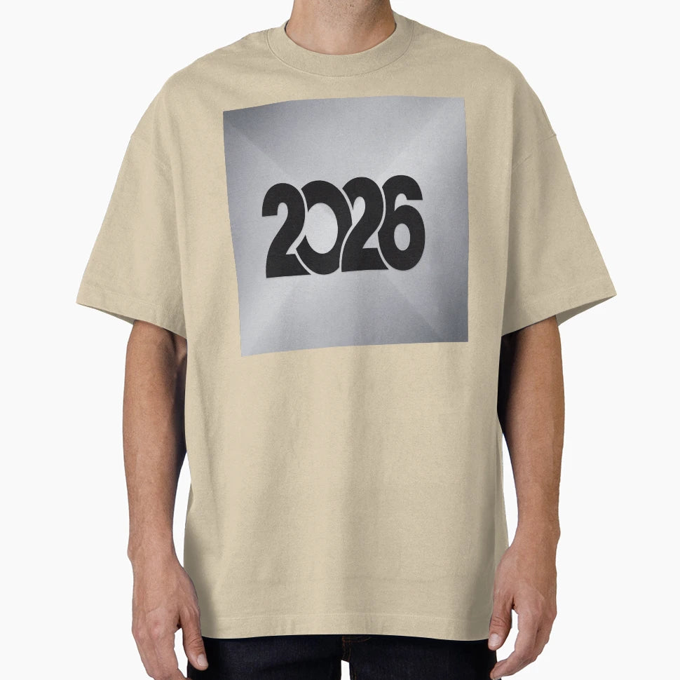 2026 Minimalist New Year Modern Bold T-Shirt - Unique Graphic Men Women - T-Shirt, Sweatshirt, Hoodie