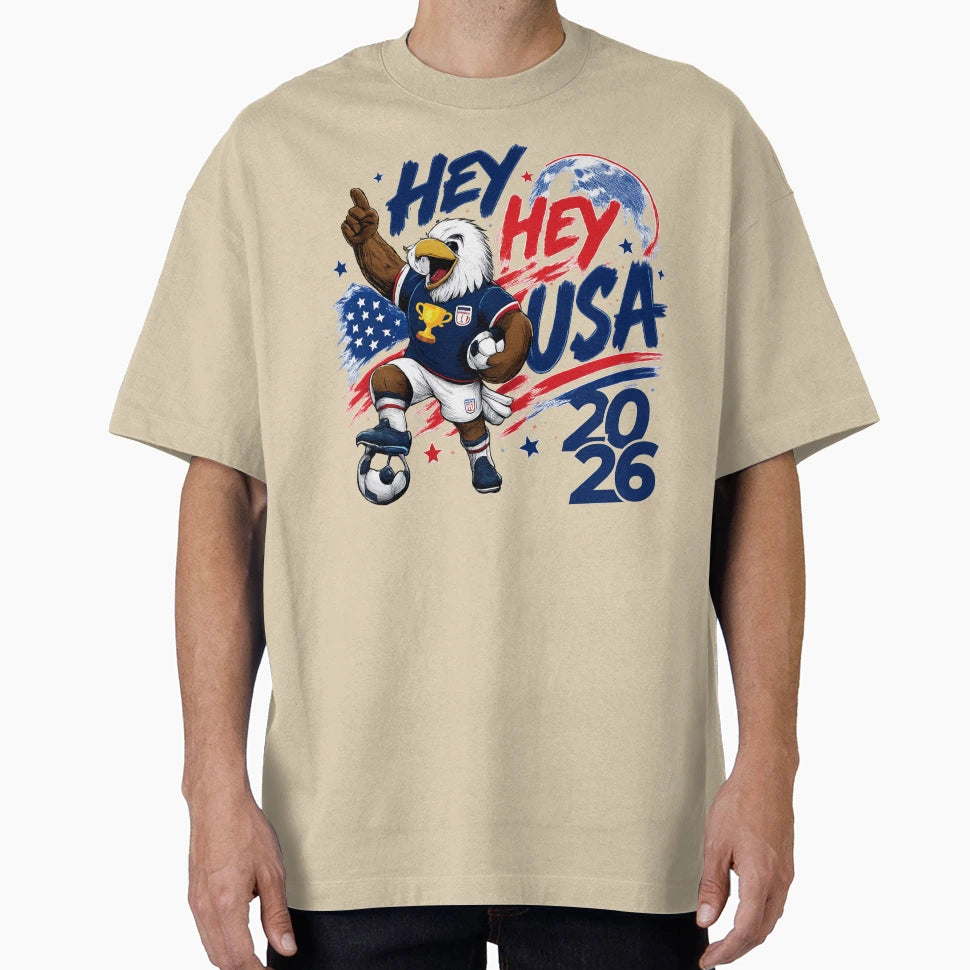 Hey Hey Usa T-Shirt - Fun Novelty Design for Adults - T-Shirt, Sweatshirt, Hoodie