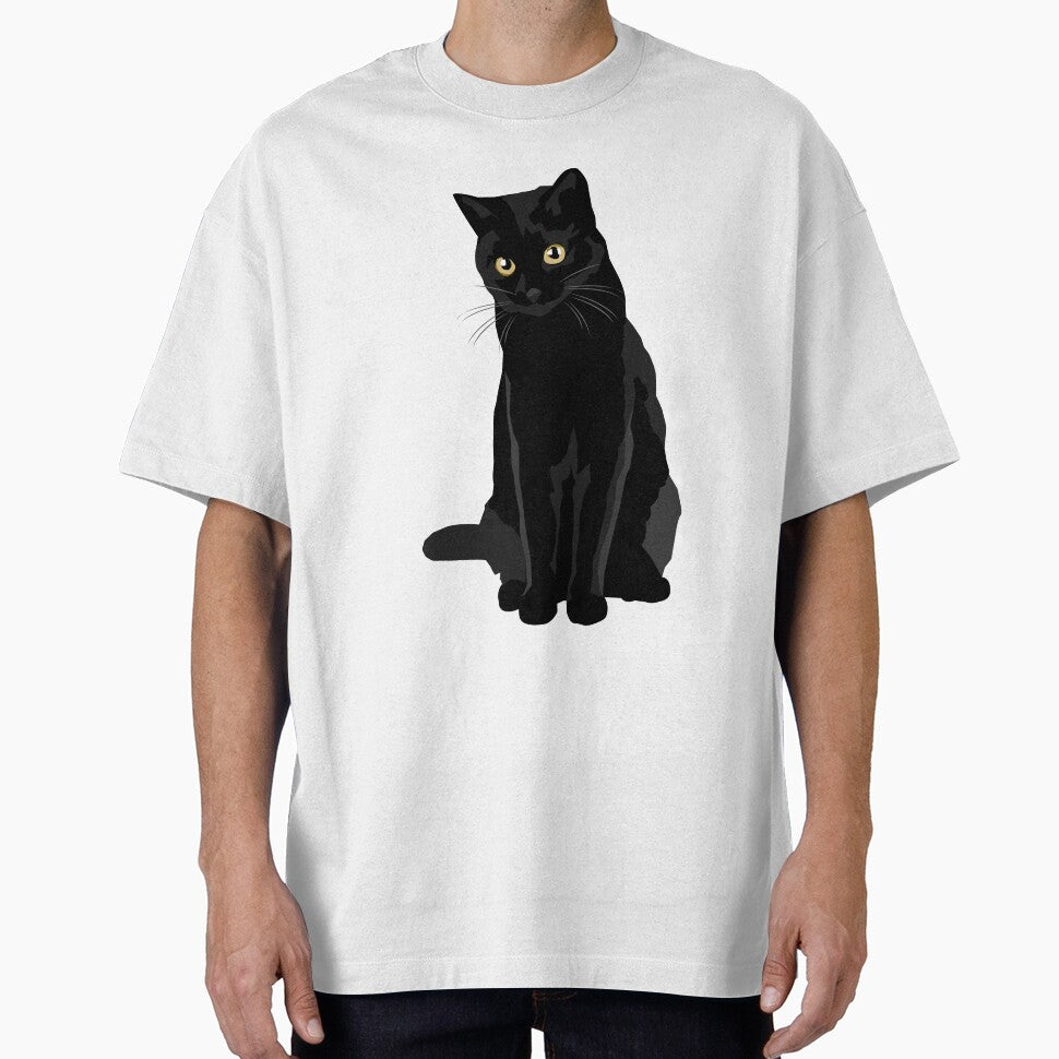 Black Cat by bluhak - Adult & Kids T-Shirts, Sweatshirts & Hoodies apparel design preview 1