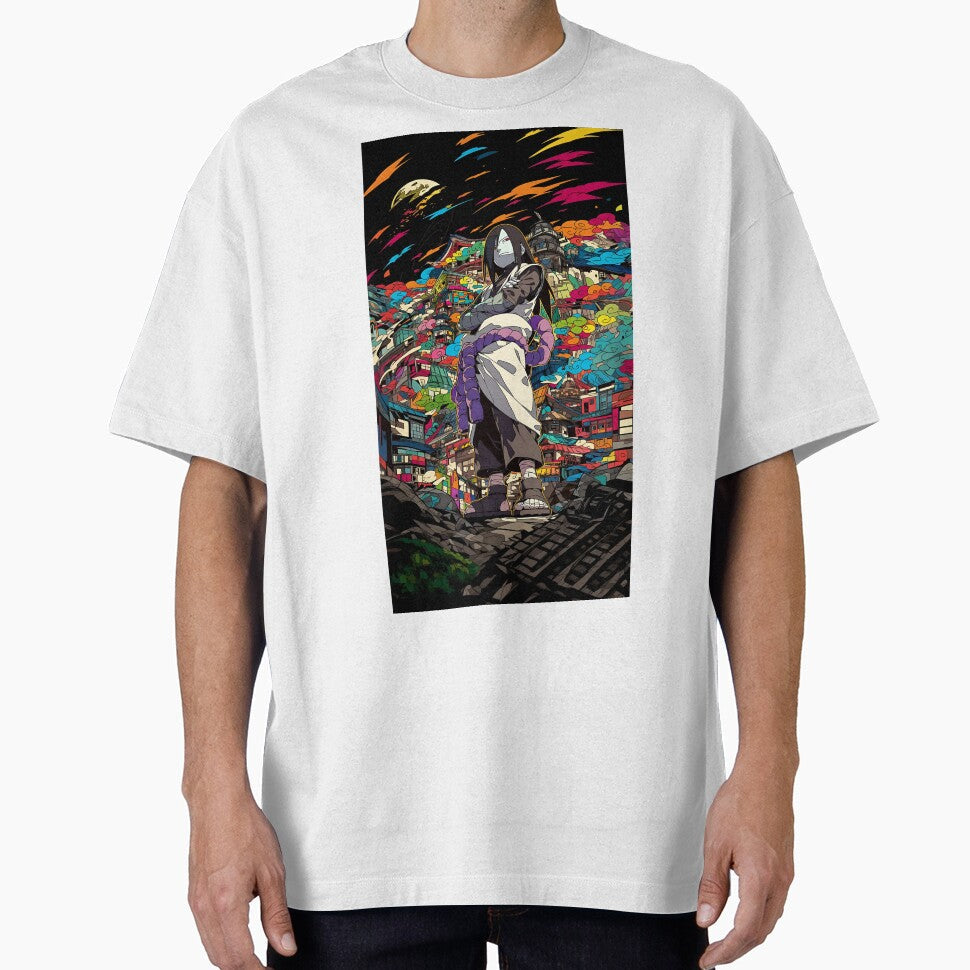 Orochimaru Neon Village Anime Aesthetic Art Print - Adult & Kids T-Shirts, Sweatshirts & Hoodies apparel design preview 1