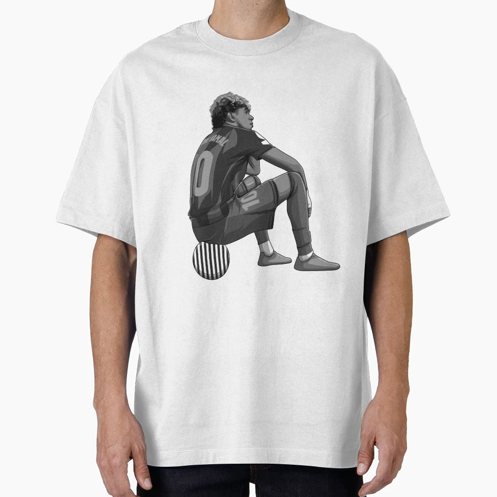 Lamine Yamal Black And White Version T-Shirt - Novelty Apparel Unisex - T-Shirt, Sweatshirt, Hoodie