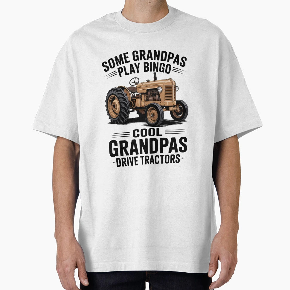 Grandpas Drive Tractors Farming Farmer T-Shirt - Unique Graphic Men Women - T-Shirt, Sweatshirt, Hoodie