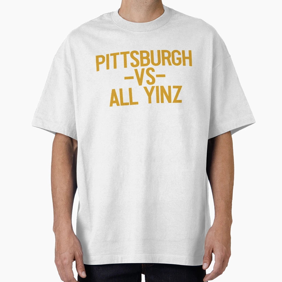 Pittsburgh Vs All Yinz College Frat T-Shirt - Novelty Apparel for Adults - T-Shirt, Sweatshirt, Hoodie