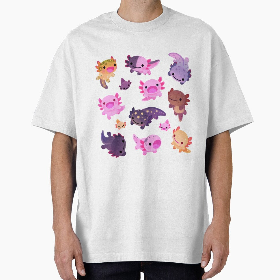 Happy axolotl by pikaole - Adult & Kids T-Shirts, Sweatshirts & Hoodies apparel design preview 1