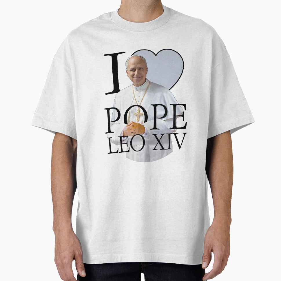 I Love Pope Leo T-Shirt - Graphic Print for Adults - T-Shirt, Sweatshirt, Hoodie