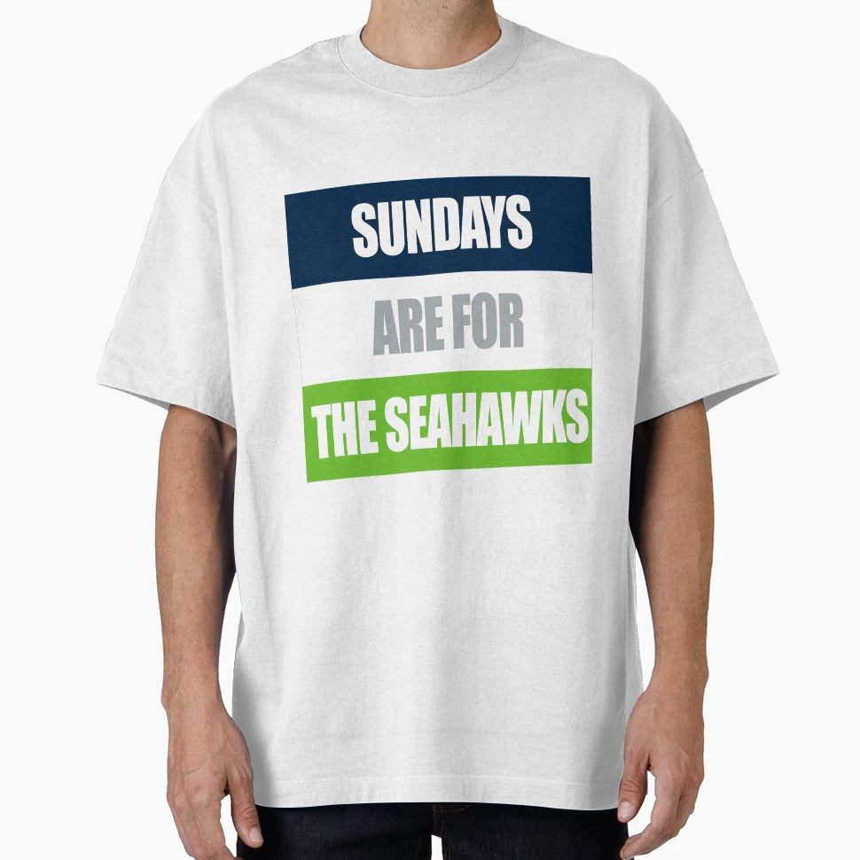 Sundays Are Seahawks T-Shirt - Custom Art Print Men Women - T-Shirt, Sweatshirt, Hoodie