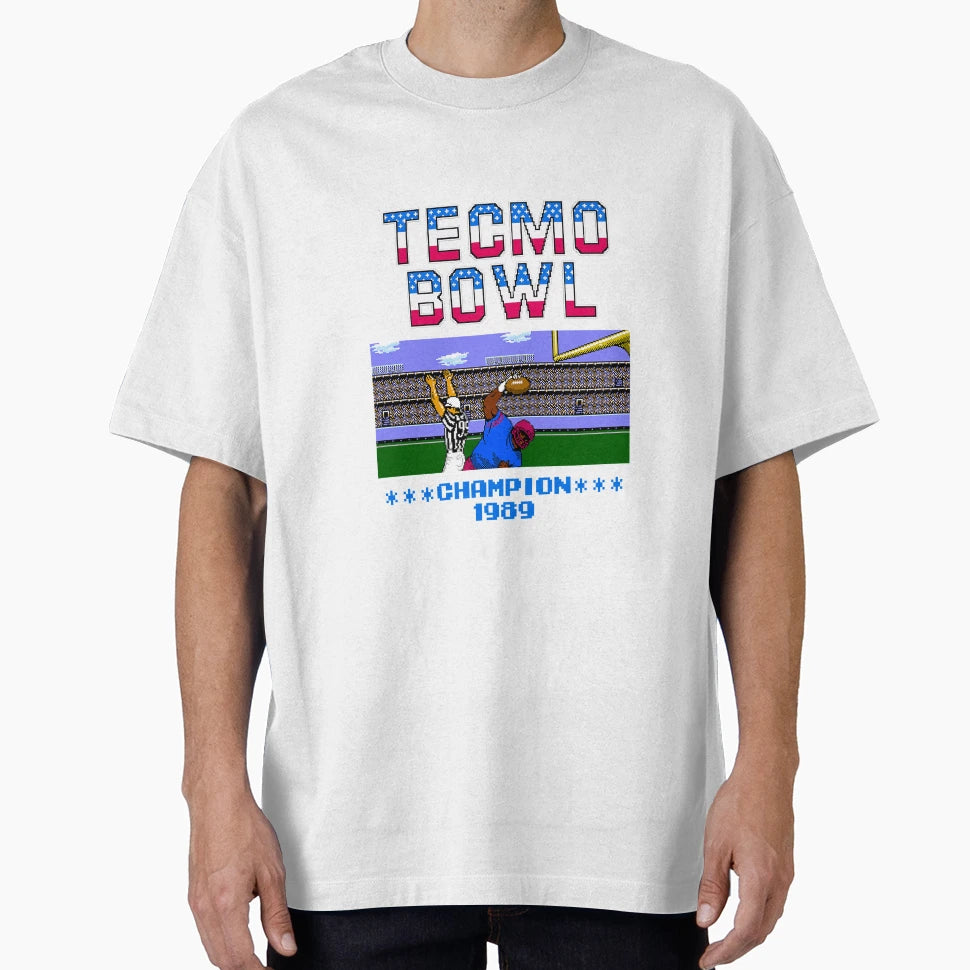 Tecmo Bowl Champion 1989 T-Shirt - Minimalist Print Men Women - T-Shirt, Sweatshirt, Hoodie