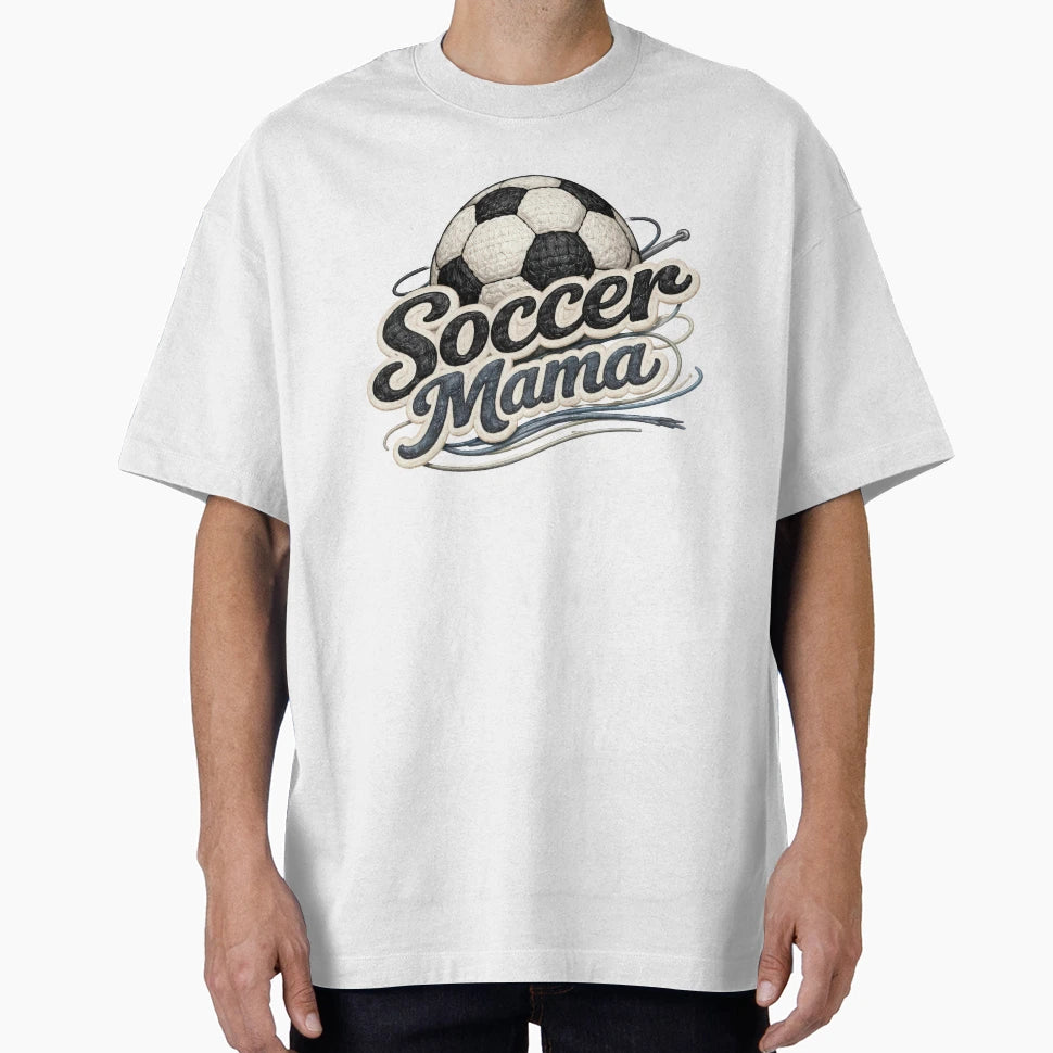 Soccer Mama Stitched Patch Soccer Mom T-Shirt - Streetwear Style Men Women - T-Shirt, Sweatshirt, Hoodie
