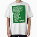 Vermont Map by fiberandgloss - Adult & Kids T-Shirts, Sweatshirts & Hoodies apparel design preview 1