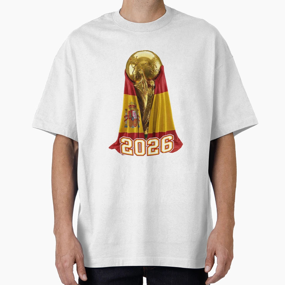 Spain Football Club World Cup Trophy T-Shirt - Minimalist Print Men Women - T-Shirt, Sweatshirt, Hoodie