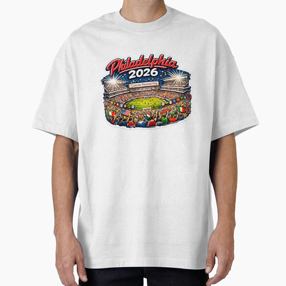 Philadelphia 2026 Stadium Soccer T-Shirt - Unique Graphic Men Women - T-Shirt, Sweatshirt, Hoodie