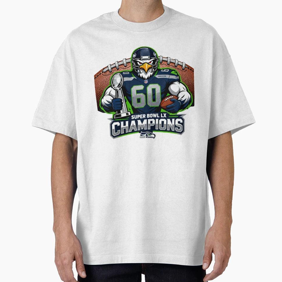 Super Bowl Lx Champions T-Shirt - Novelty Apparel for Adults - T-Shirt, Sweatshirt, Hoodie
