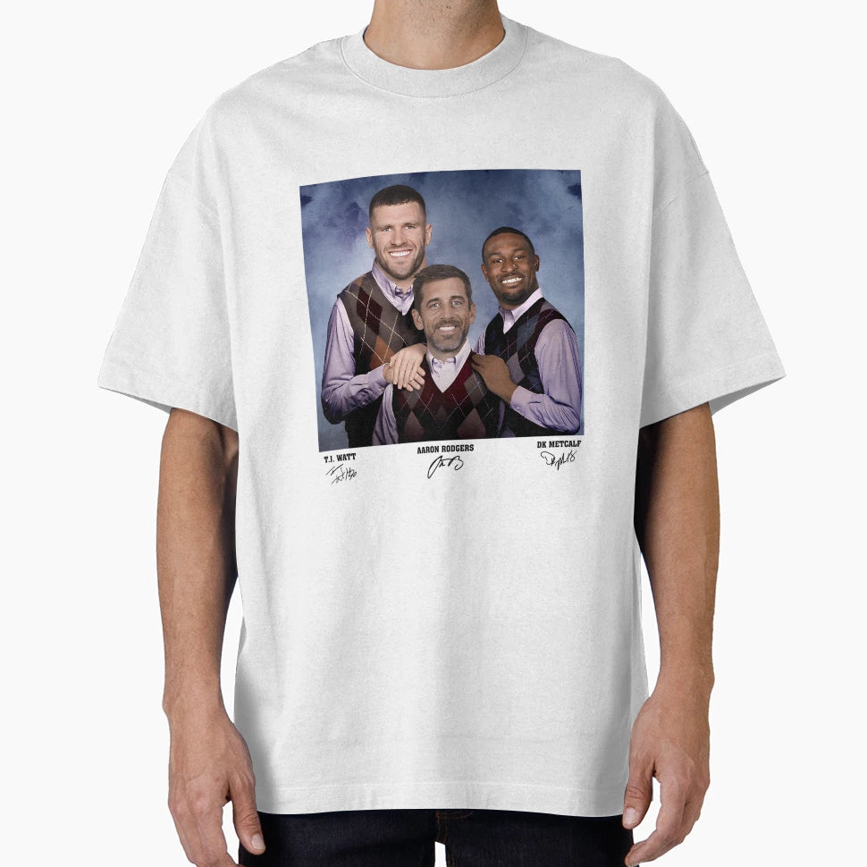 AR Dk Metcalf T J Watt Football T-Shirt - Custom Art Print Men Women - T-Shirt, Sweatshirt, Hoodie