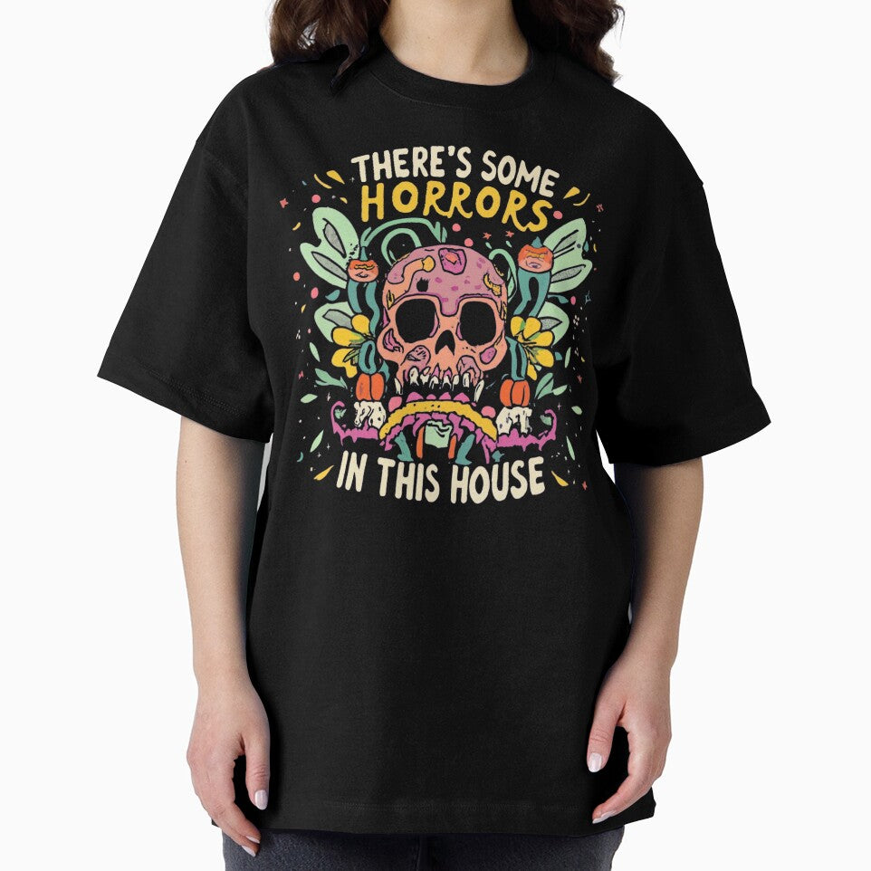 There's Some Horrors in this House A Spine-Chilling - Adult & Kids T-Shirts, Sweatshirts & Hoodies apparel design preview 2