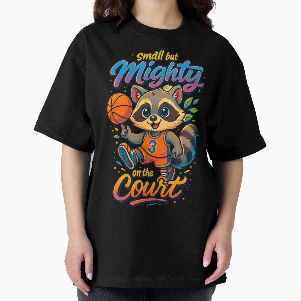Small but Mighty on the Court Basketball Crewneck by - Adult & Kids T-Shirts, Sweatshirts & Hoodies apparel design preview 2