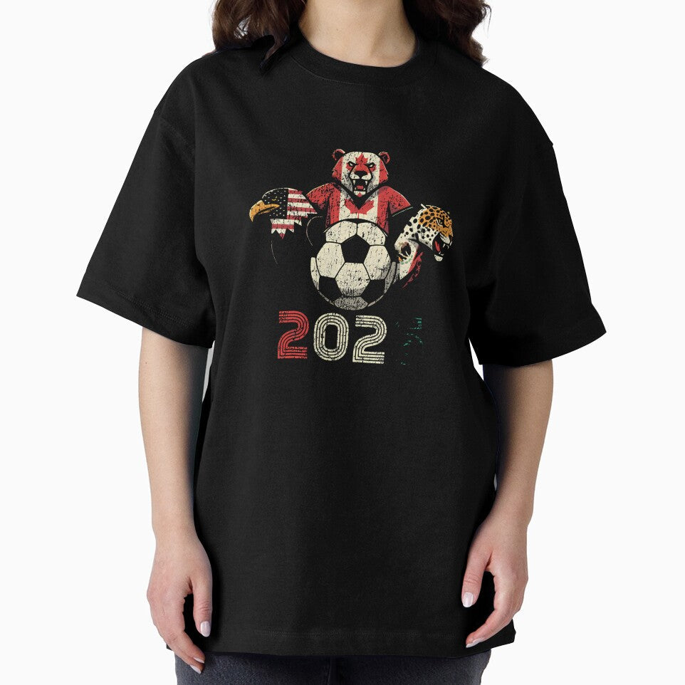 United 2026 Soccer Mascots North America Tournament - Adult & Kids T-Shirts, Sweatshirts & Hoodies apparel design preview 2