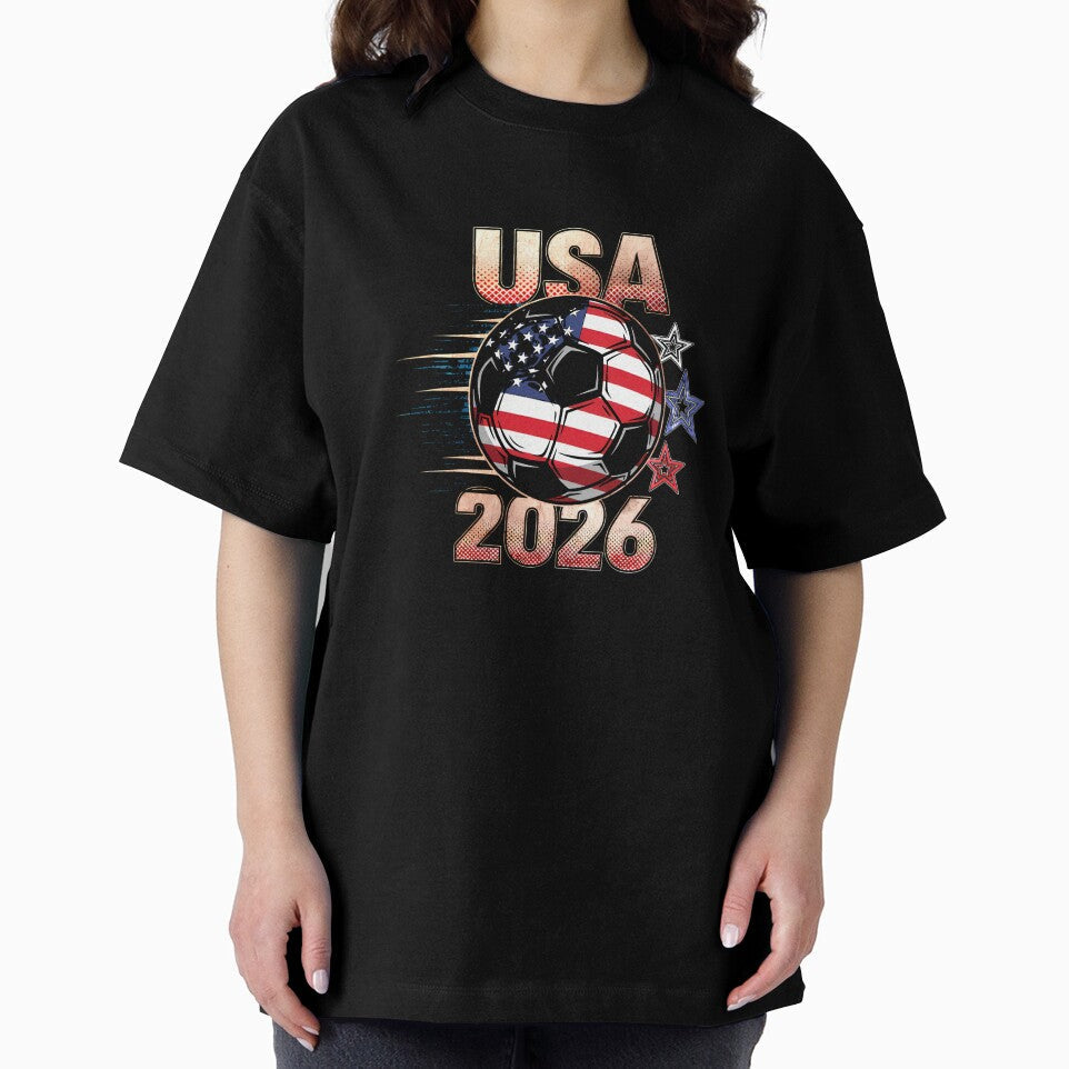 USA Soccer with Red White Blue Stars 2026 Cup - Adult & Kids T-Shirts, Sweatshirts & Hoodies apparel design preview 2