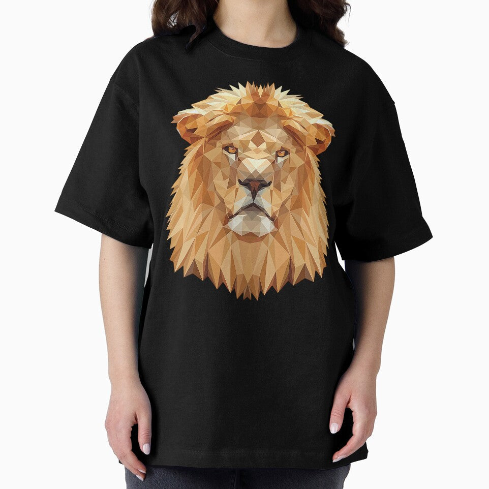 Lion Head Polygon by Fairyjam - Adult & Kids T-Shirts, Sweatshirts & Hoodies apparel design preview 2