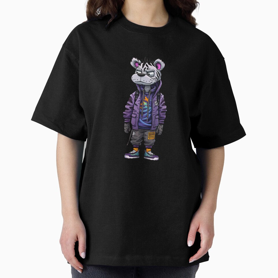 Urban Tiger: Street Style Icon by artwaves - Adult & Kids T-Shirts, Sweatshirts & Hoodies apparel design preview 2