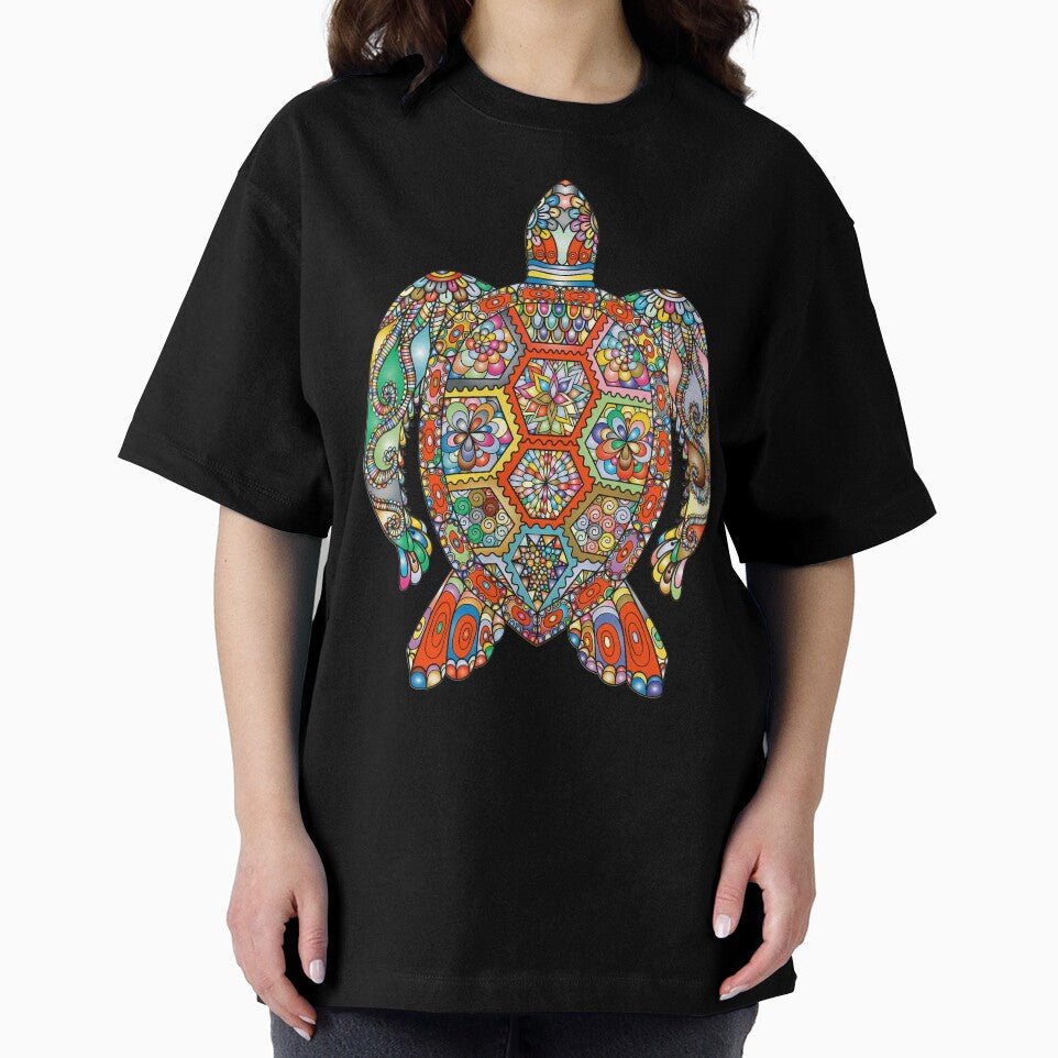 Turtle Multi Colour by Fairyjam - Adult & Kids T-Shirts, Sweatshirts & Hoodies apparel design preview 2