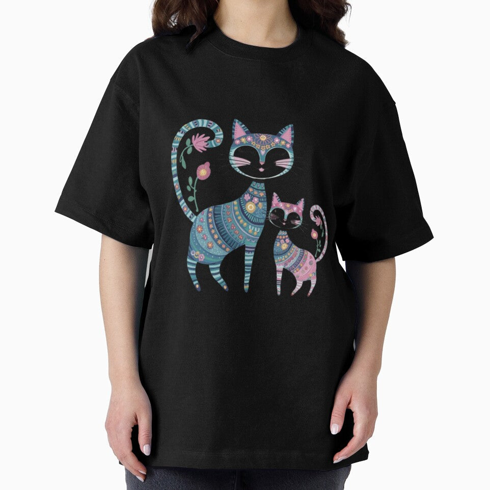 Two Stylish Cats by ahfast - Adult & Kids T-Shirts, Sweatshirts & Hoodies apparel design preview 2