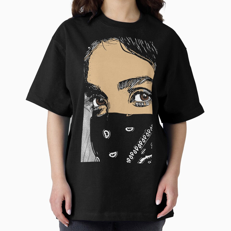 This is a digital art of girl in bandana by So_Uniqq - Adult & Kids T-Shirts, Sweatshirts & Hoodies apparel design preview 2