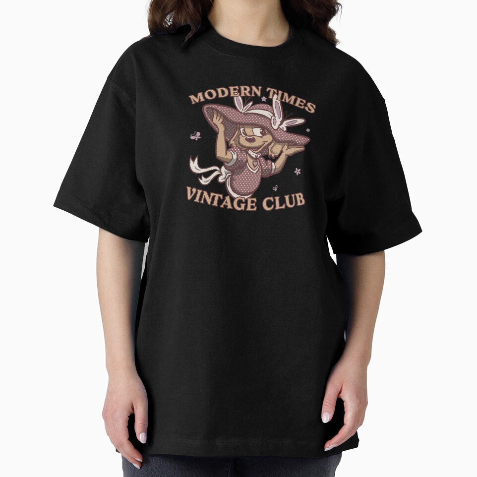 Modern times vintage club cartoon cute dressed puppy - Adult & Kids T-Shirts, Sweatshirts & Hoodies apparel design preview 2