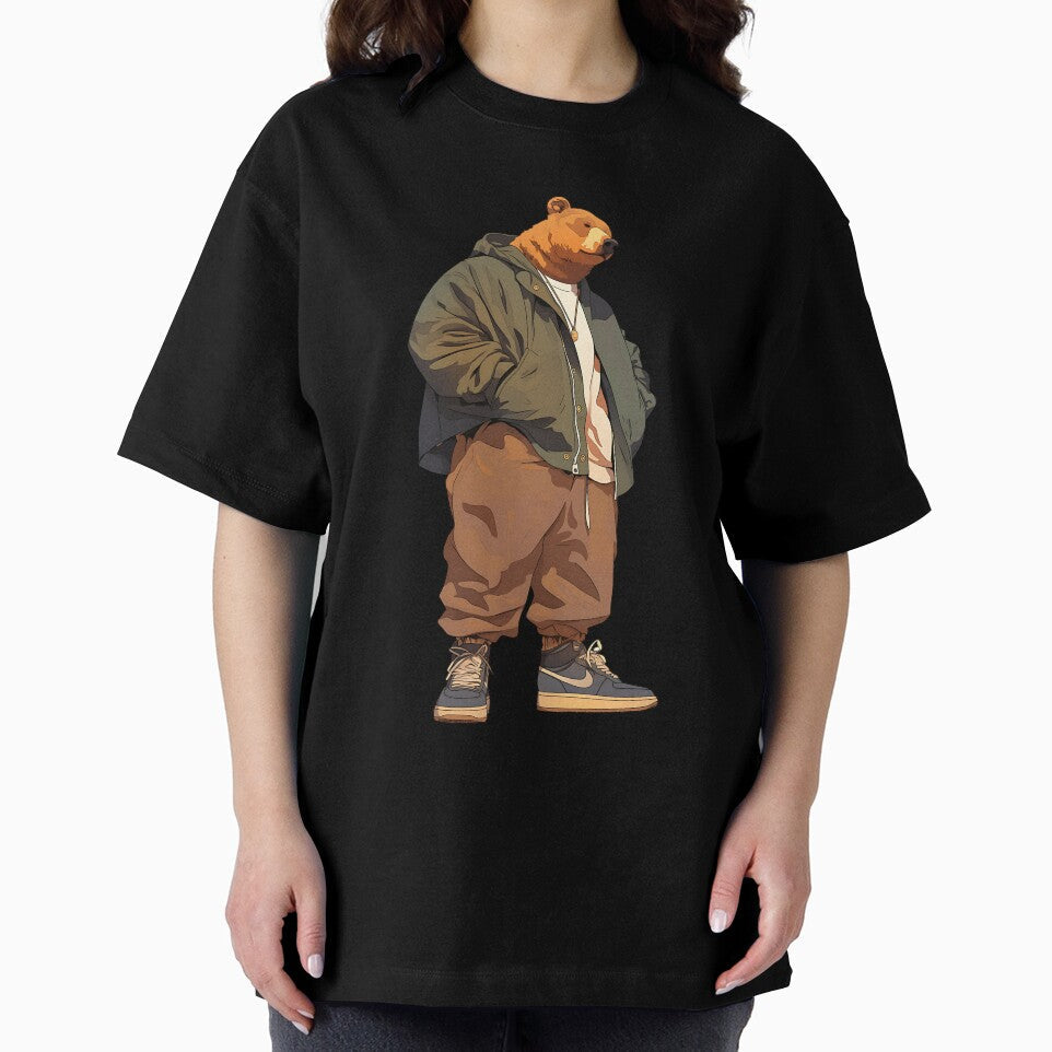 Streetwear Edgy Bear by bapupa - Adult & Kids T-Shirts, Sweatshirts & Hoodies apparel design preview 2
